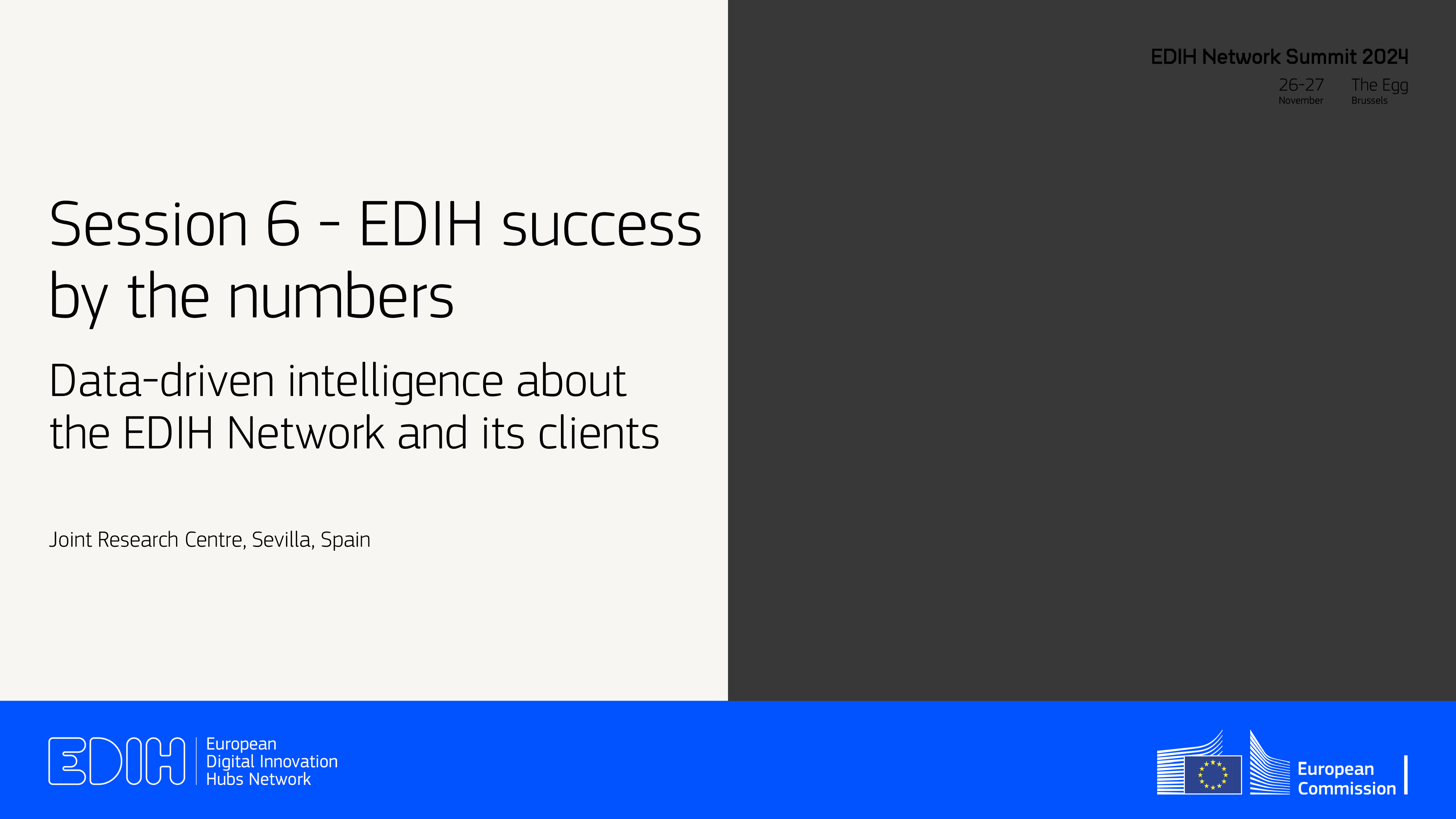 关于EDIH网络及其客户JRC的数据驱动型情报